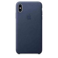 Чехол iPhone XS Max Leather Case - Midnight Blue MRWU2 |