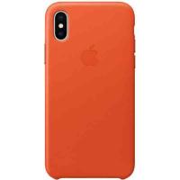 Чехол iPhone X Leather Case - Bright Orange MRGK2 |
