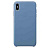 Чехол iPhone XS Leather Case -  цвет (Cornflower) синие сумерки MVFX2 |