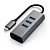 Адаптер Type-C 2-in-1 USB 3.0 Aluminum 3 Port Hub and Ethernet Port. Интерфейс Type-C. ST-TC2N1USB31AM |